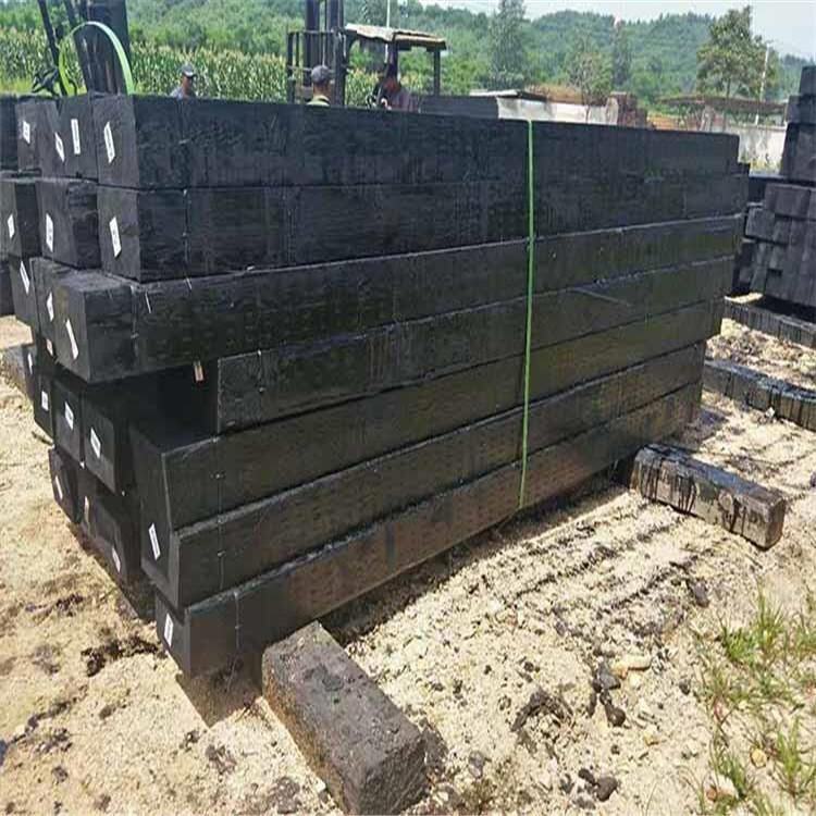 防腐落叶松铁路矿用枕木 九州火车道道岔枕木