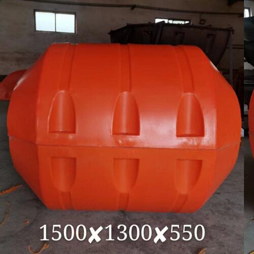 水面拦污浮筒管1500*1300*710工程抽污浮体警示分体式拦漂排浮筒