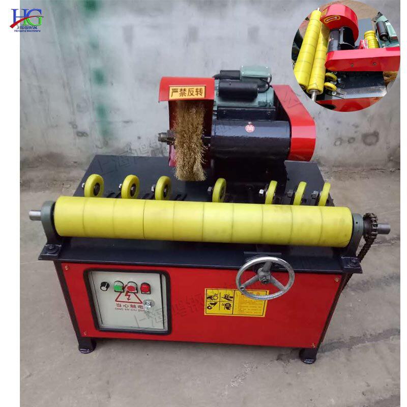 立式直管抛光机五金车辆配件管道打磨机铁管铜管表面氧化层除锈机