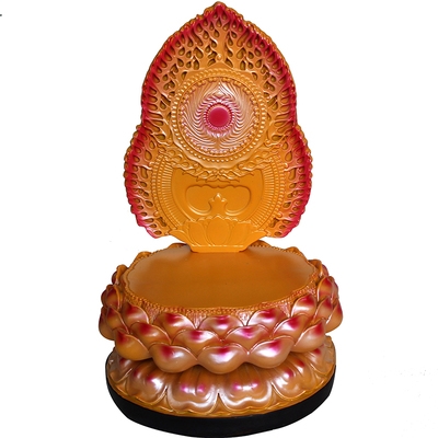 神像莲花佛光底座观音菩萨佛像供奉家用圆形背光佛像加高底托座1