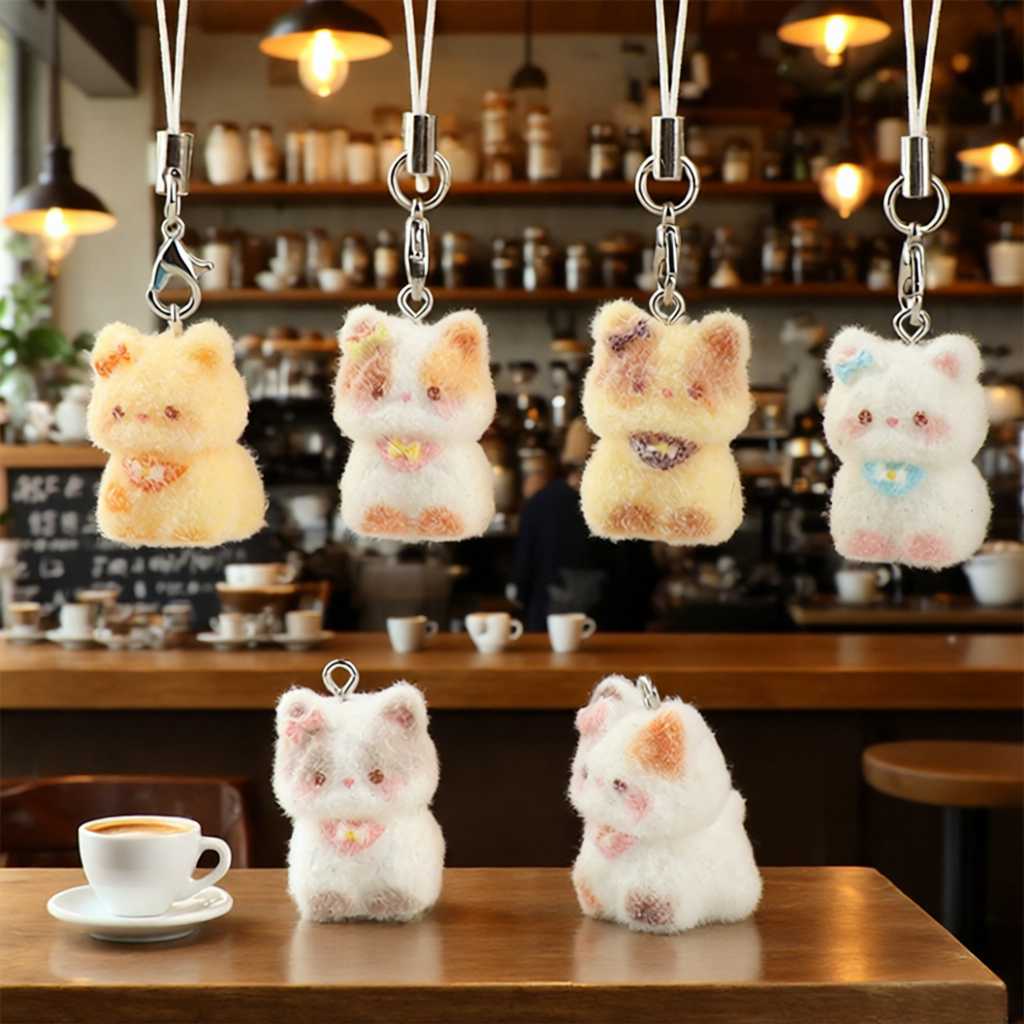 猫咪挂件小饰品可爱迷你毛绒小猫