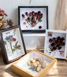 立体中空标本框6寸10diy手工蝴蝶昆虫粘土放干花相框摆台画框装裱