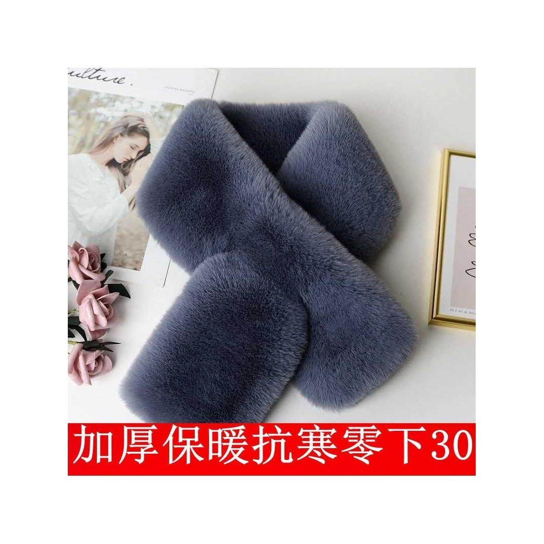 围巾围脖冬季男女通用韩版学生保暖加厚仿皮草毛绒脖套软妹百搭