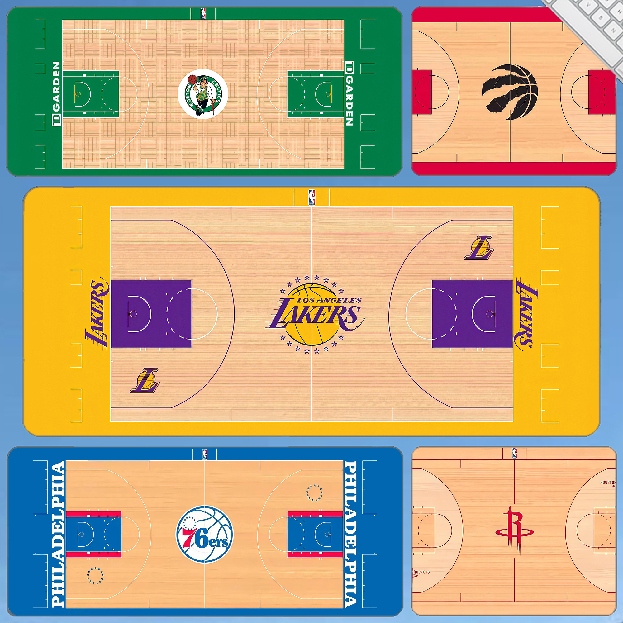 鼠标垫篮球球队学习桌垫