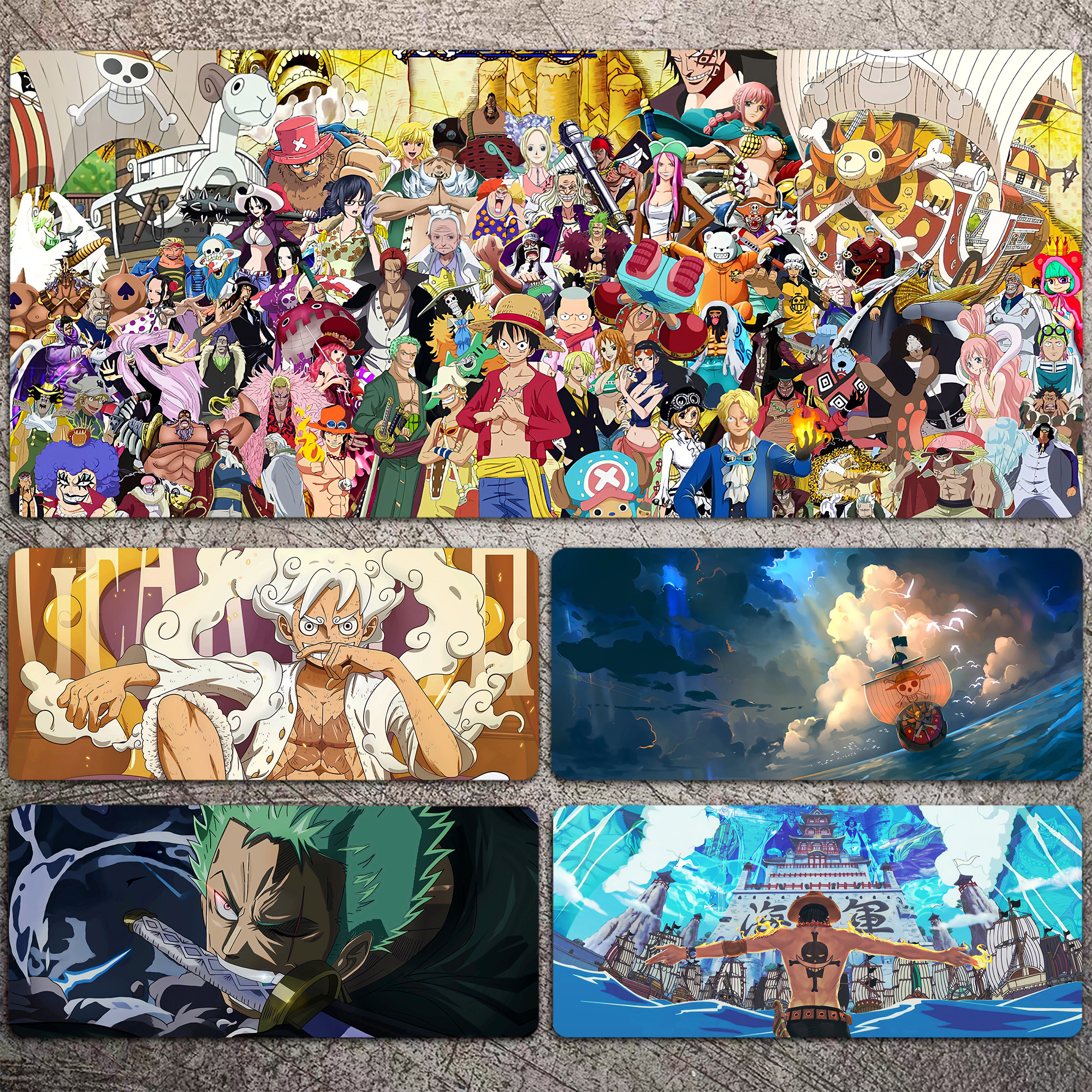 海贼王鼠标垫书桌学习桌垫