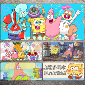 海绵宝宝鼠标垫超大可爱卡通办公桌垫男女宿舍桌子键盘滑鼠垫定制