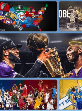 NBA鼠标垫超大号科比詹姆斯库里欧文乔丹艾弗森麦迪韦德锁边桌垫