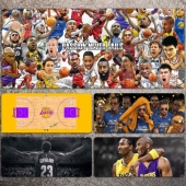 nba鼠标垫超大篮球勇士湖人科比库里乔丹欧文詹姆斯麦迪韦德桌垫