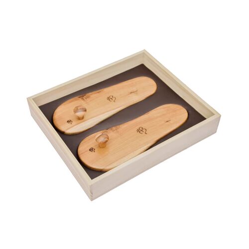 印度国际直邮Ashram Wood Paduka修道院大师智慧凉鞋8英寸和6英寸