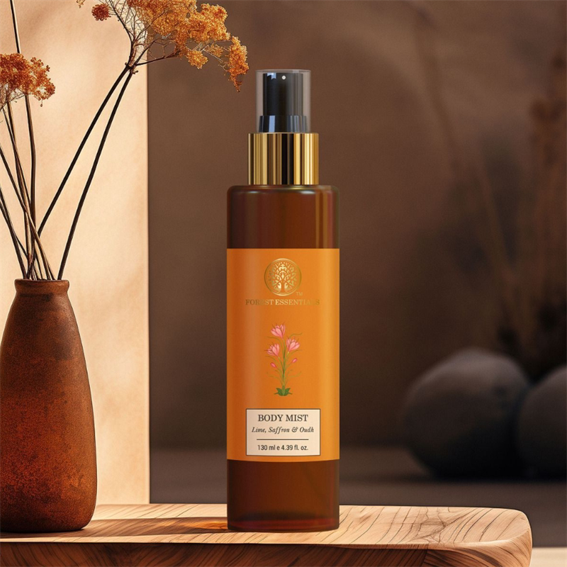 印度直邮Forest阿育吠陀柠檬藏红花沉香木身体喷雾130ml沐浴香水