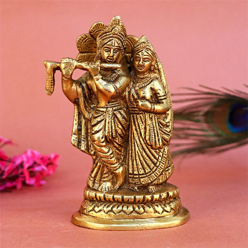 Krishna神像手工铜摆件雕像