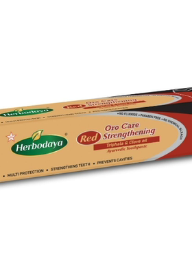 印度国际直邮阿育吠陀Triphala三果宝三果粉牙膏100g清洁口腔牙齿