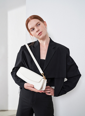 FAROE FOREST朵白色法棍包单肩腋下包少女出街潮包