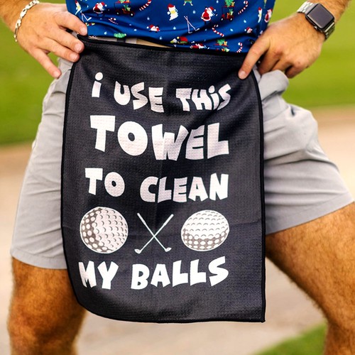 高尔夫毛巾 个性 创意 高尔夫擦球擦杆巾 清洁巾 Golf Towel