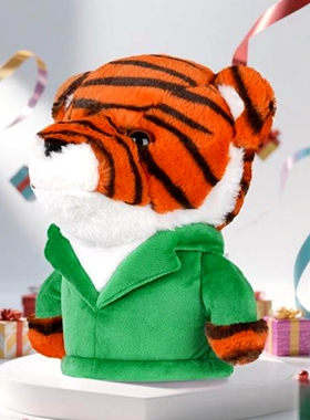 高尔夫木杆发球木帽套 1号木 毛绒老虎Headcover 高尔夫球头保护