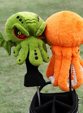 高尔夫球杆套发球木 大章鱼毛绒1号木头套保护Golf Driver Cover