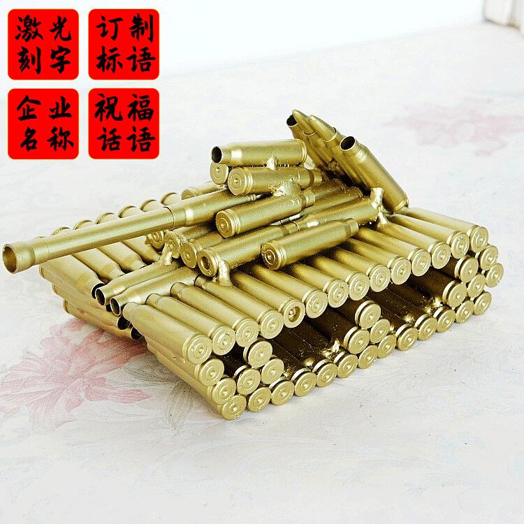 耀莎厂家品牌金属坦克模型 仿造子弹壳摆件部队退伍留念 中型坦克