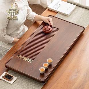 简约干湿两用功夫茶具小型茶台干泡台 榜盛竹制茶盘家用新中式