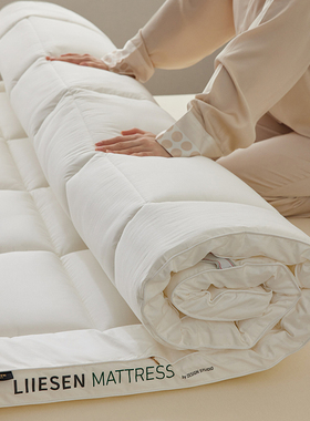 LIIESEN丽笙全棉A类抗菌防螨高弹床褥垫保护垫柔软五星级床垫1.8m