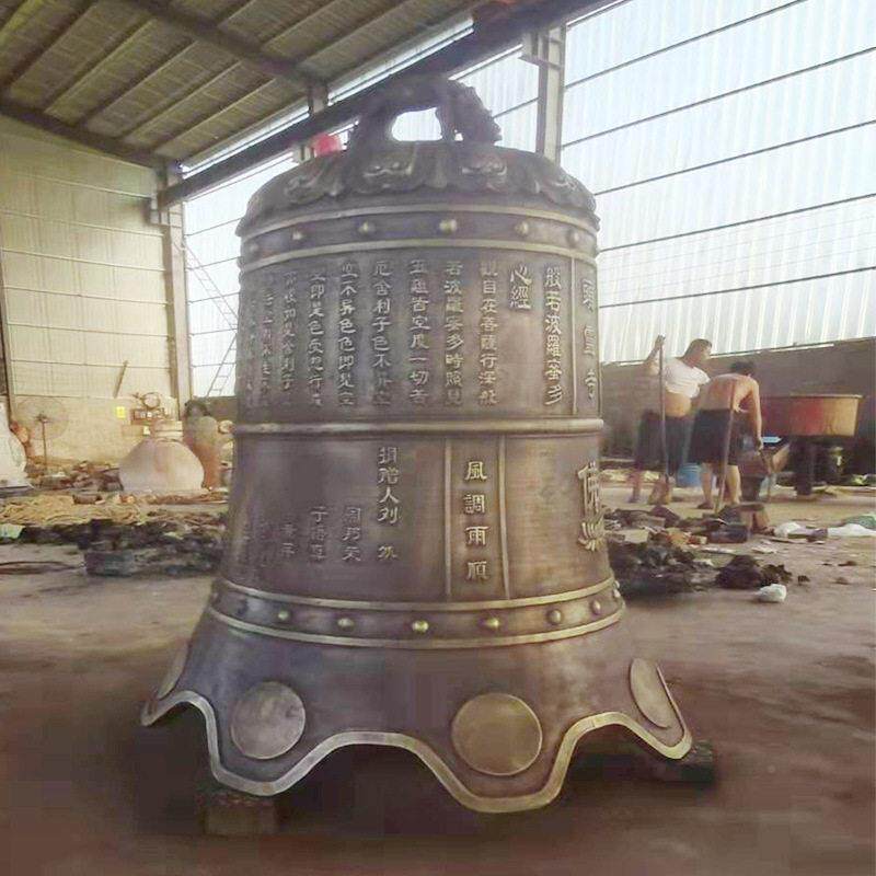 作厂家制铜钟寺庙3357大型铜挂钟雕塑广场景区铸铜钟件1度米多少