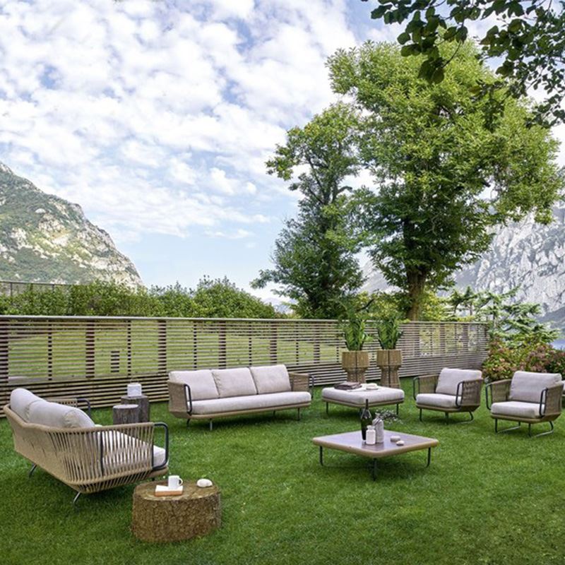 户外沙发组合阳光房客厅休闲织带藤椅室外庭院别墅酒店样板房家具