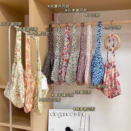 帆布包新款豹纹复古单肩包