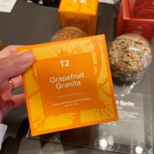 澳洲代购直邮 T2 夏日清爽冰茶 玫瑰风味葡萄柚 意式风情茶叶 85g