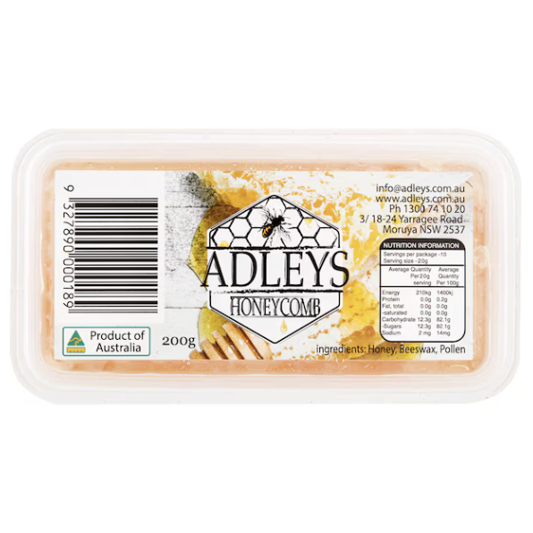 澳洲代购直邮 Adleys Honeycomb 100% 纯澳大利亚蜂巢 200g