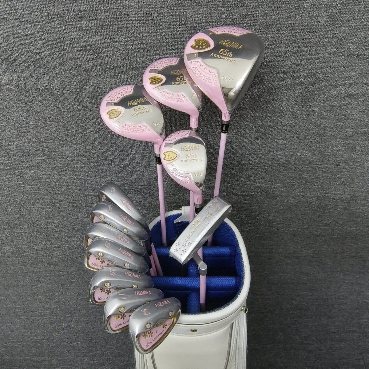 红马Honma高尔夫球杆樱之舞65周年限定款三星女士全套练习球杆