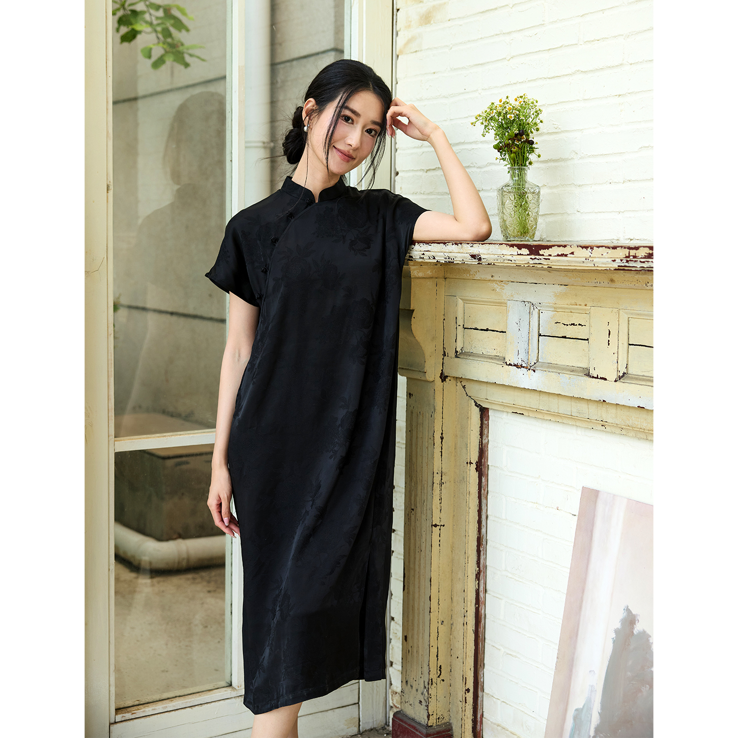 中式寬松日常改良旗袍裙