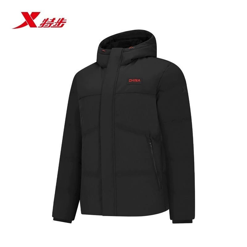 特步CHINA综训羽绒服男2026冬新款厚款保暖防风外套974429190132