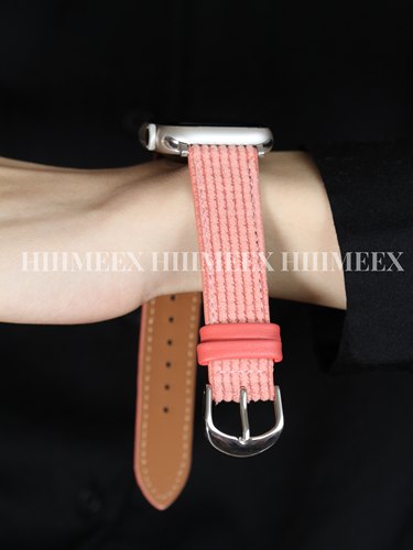 HIIIMEEX华夫格绒面表带秋冬新款