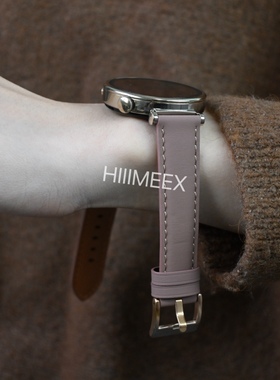 HIIIMEEX适用华为手表 gt4新款小牛皮表带gt3/gt2手表带真皮保时捷ecg版watch3pro荣耀magic2男女同款