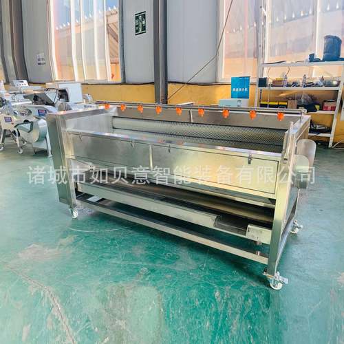 生蚝去泥清洗机设备现货供应全自动生姜去皮机设备毛辊清洗机