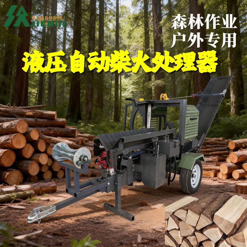 多功能劈木机 电动柴火处理器 家用商用两用自动劈柴机品质保证