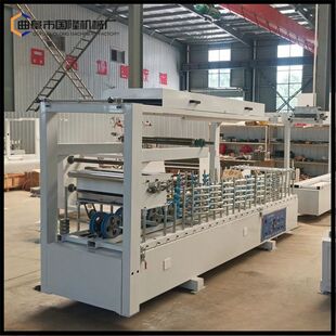 木格栅PVC皮革硬包包覆机 竹纤维板踢脚线包覆机 操作简单