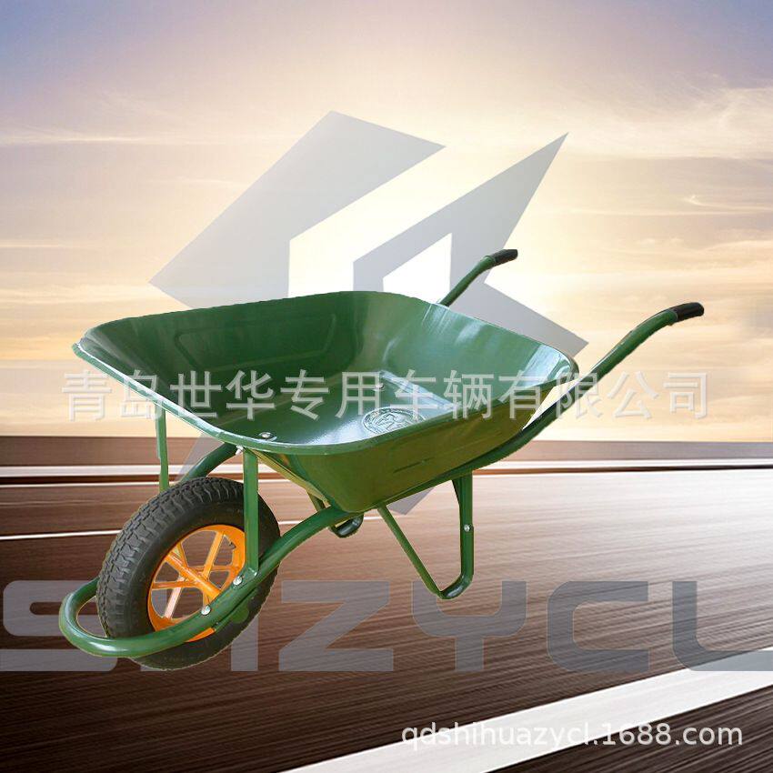 物流建筑花园金属斗手推车wb6400独轮手推车 wheel ba
