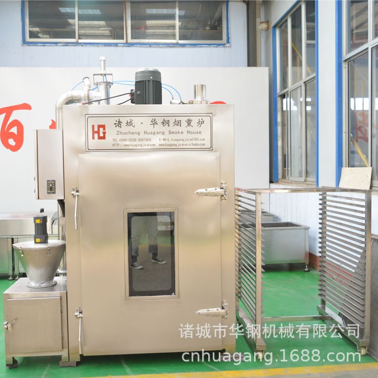 四川腊肉烟熏炉 150公斤香肠肉制品熏蒸炉 果木烟熏炉