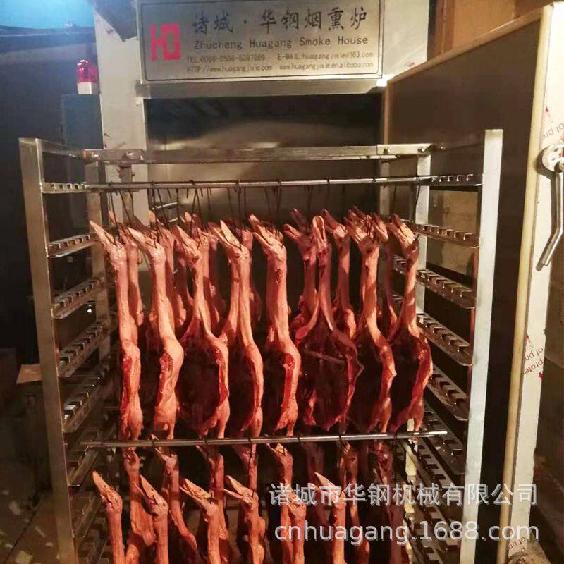 湖南酱板鸭设备 大型酱板鸭烟熏设备 250电加热环保烟熏炉
