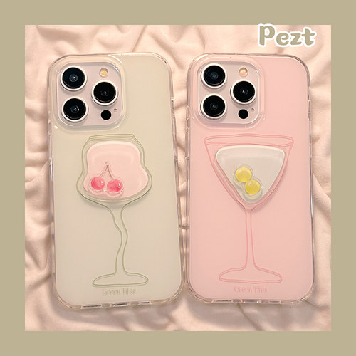 苹果手机壳IMD双层立体杯子