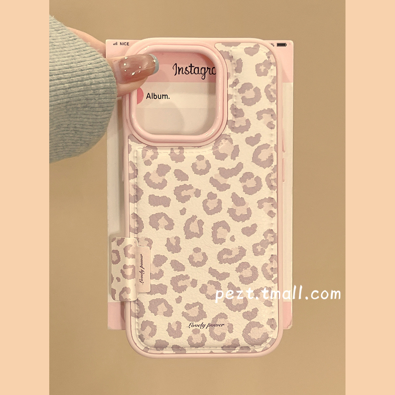 韩系ins风粉色豹纹适用苹果17手机壳少女心iphone16promax皮质17pro新款13防摔15ProMax硅胶小众14女16Pro软,3C数码配件,手机保护套/壳,淘宝优惠券,粉丝福利购,淘宝优惠卷