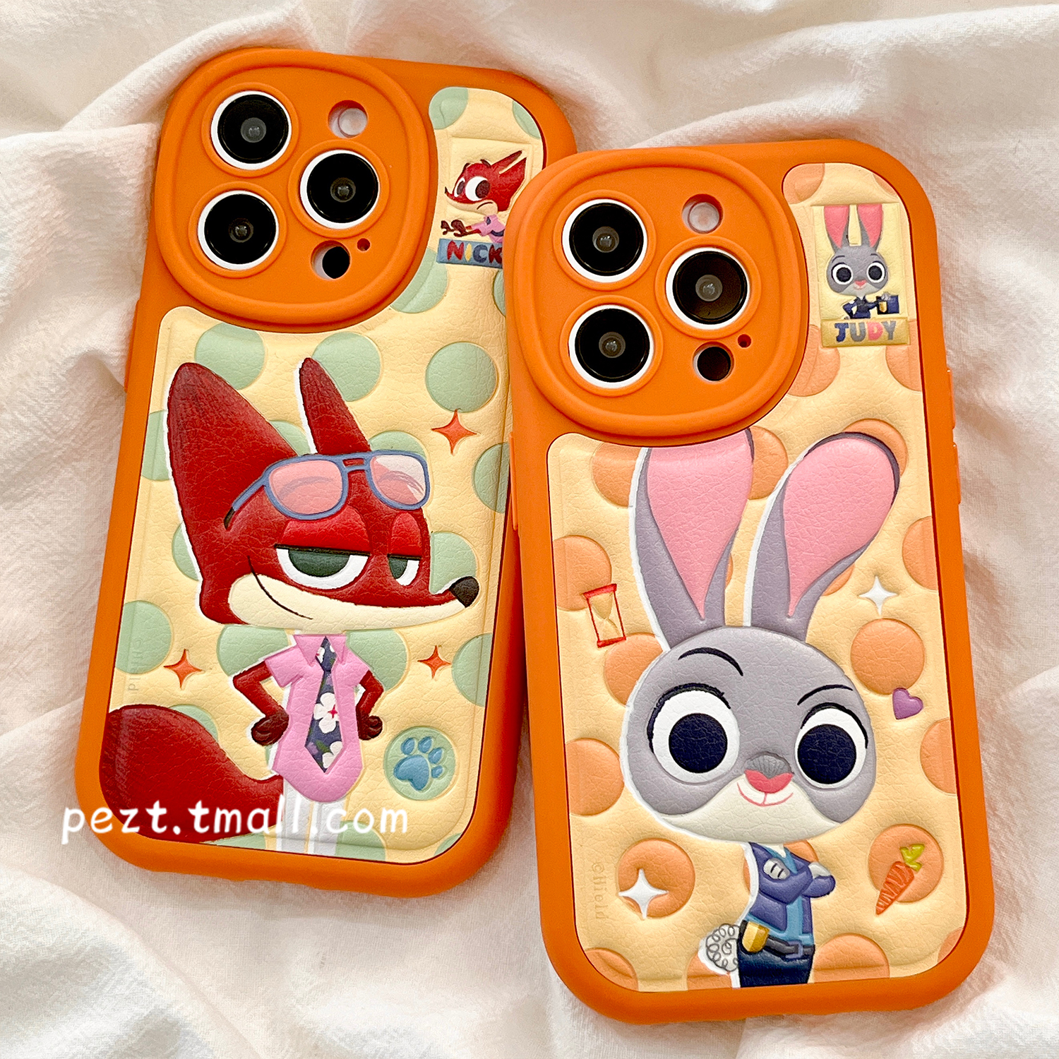 可爱卡通朱迪尼克手机壳皮质