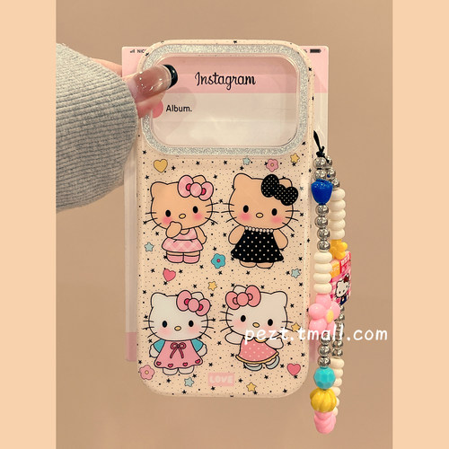 可爱hellokitty少女心手机壳手链