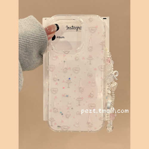 粉色碎花爱心hellokitty手机壳
