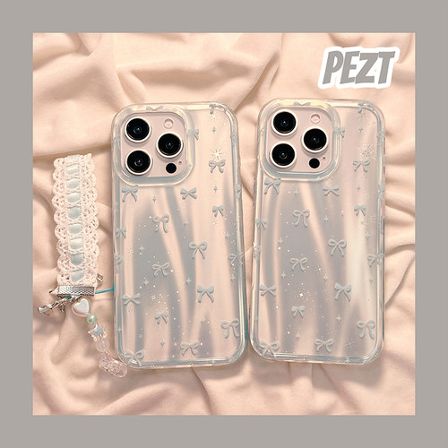 苹果手机壳轻奢蝴蝶结少女心