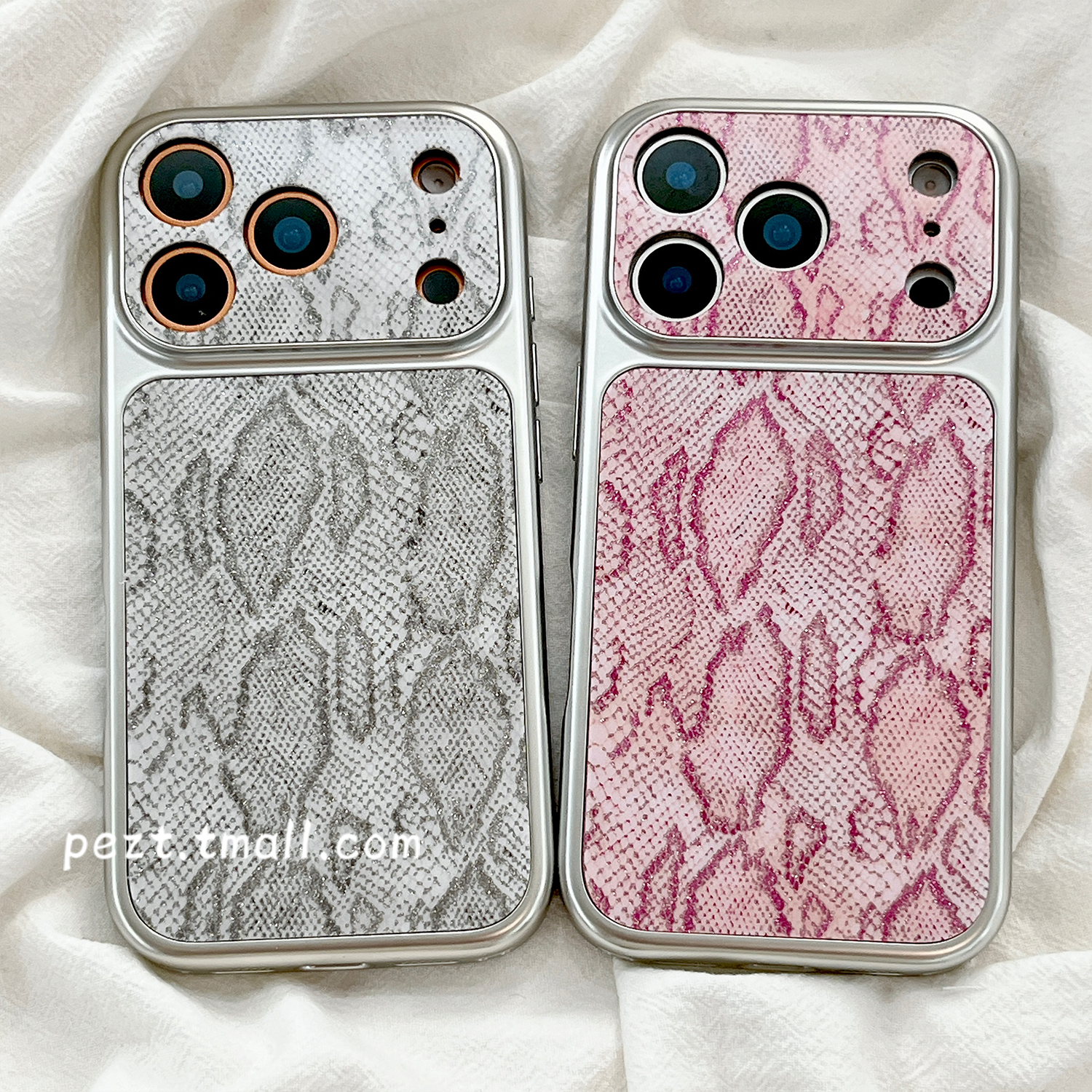 日韩风电镀蛇皮纹高级感手机壳