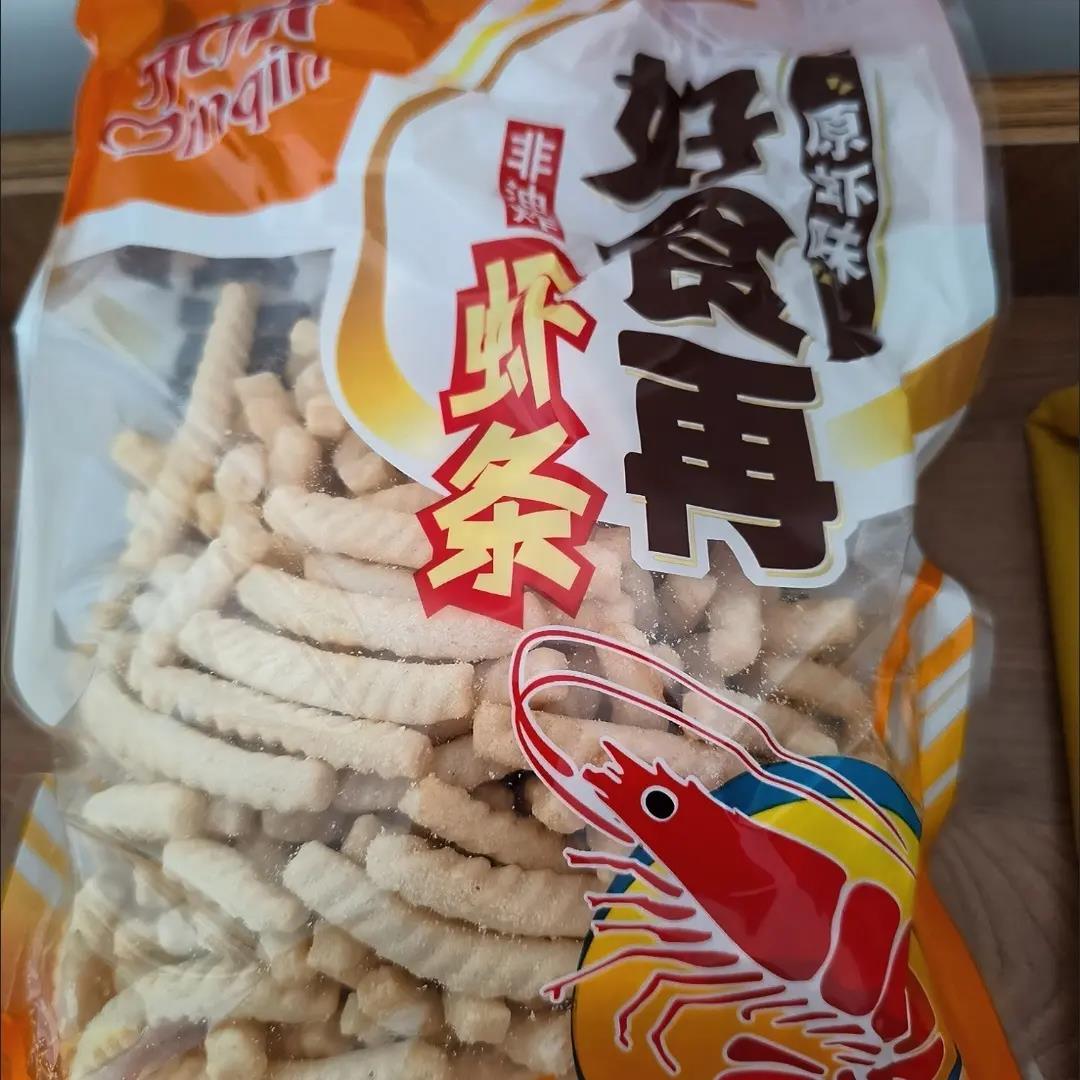 大袋虾条大包装90克大包休闲零食小吃大礼包膨化非油炸