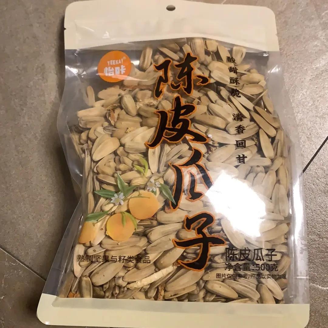 怡咔瓜子陈皮味500g大袋葵花籽下午茶追剧解馋瓜子炒货休闲零食品