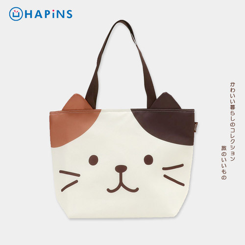 日本HAPiNS猫保温袋加厚铝箔上班族高颜值保暖手提野餐包冷藏袋子