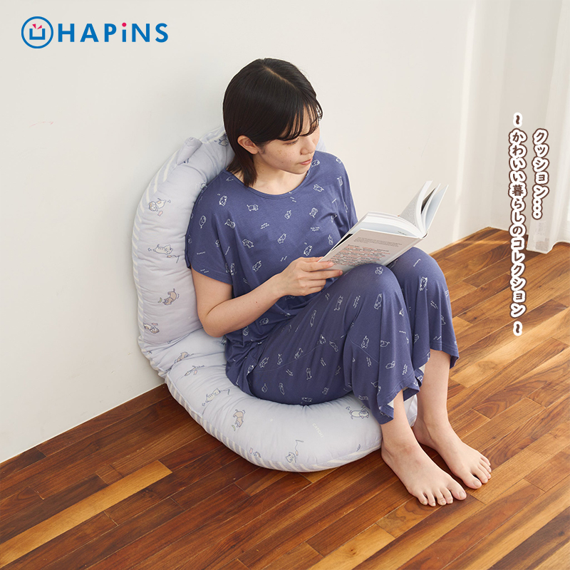 HAPiNS可爱三花猫凉感趴垫坐垫背靠枕夏天床头猫咪靠枕